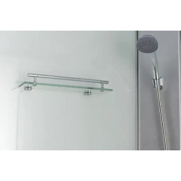 Душевая кабина CS-5180-13L F, 100*80*215 низкая, белая, прямоугольная, стекло 4мм, поддон 13 см