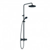 KLUDI LOGO DUAL SHOWER SYSTEM с термостатом, черный матовый, арт. 6808239-00