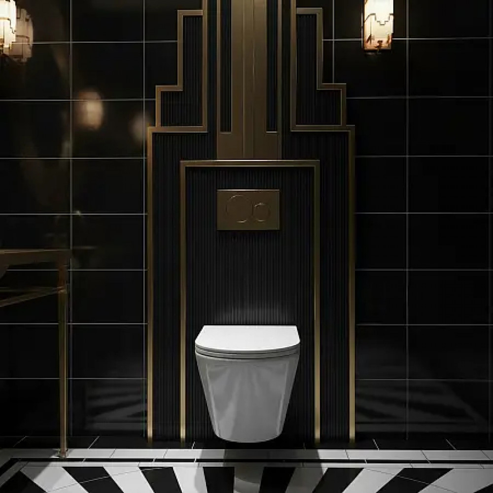 AZ-5180T-WHT SONGO Унитаз подвесной с системой смыва Tornado в комплекте с быстросъемным сиденьем микролифт, дюропласт 520*360*365mm