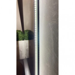 AZARIO зеркало INCANTO-BLACK 600х1000 бесконтактный сенсор, гор./верт., парящая подсветка (в стену)