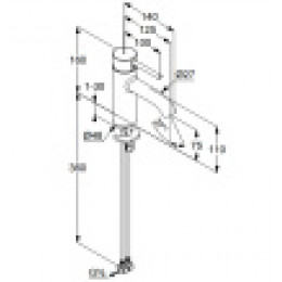 KLUDI BOZZ Смеситель для умывальника, арт. 382720576