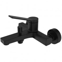 VISE Смеситель для ванны и душа с полным душевым набором, черный