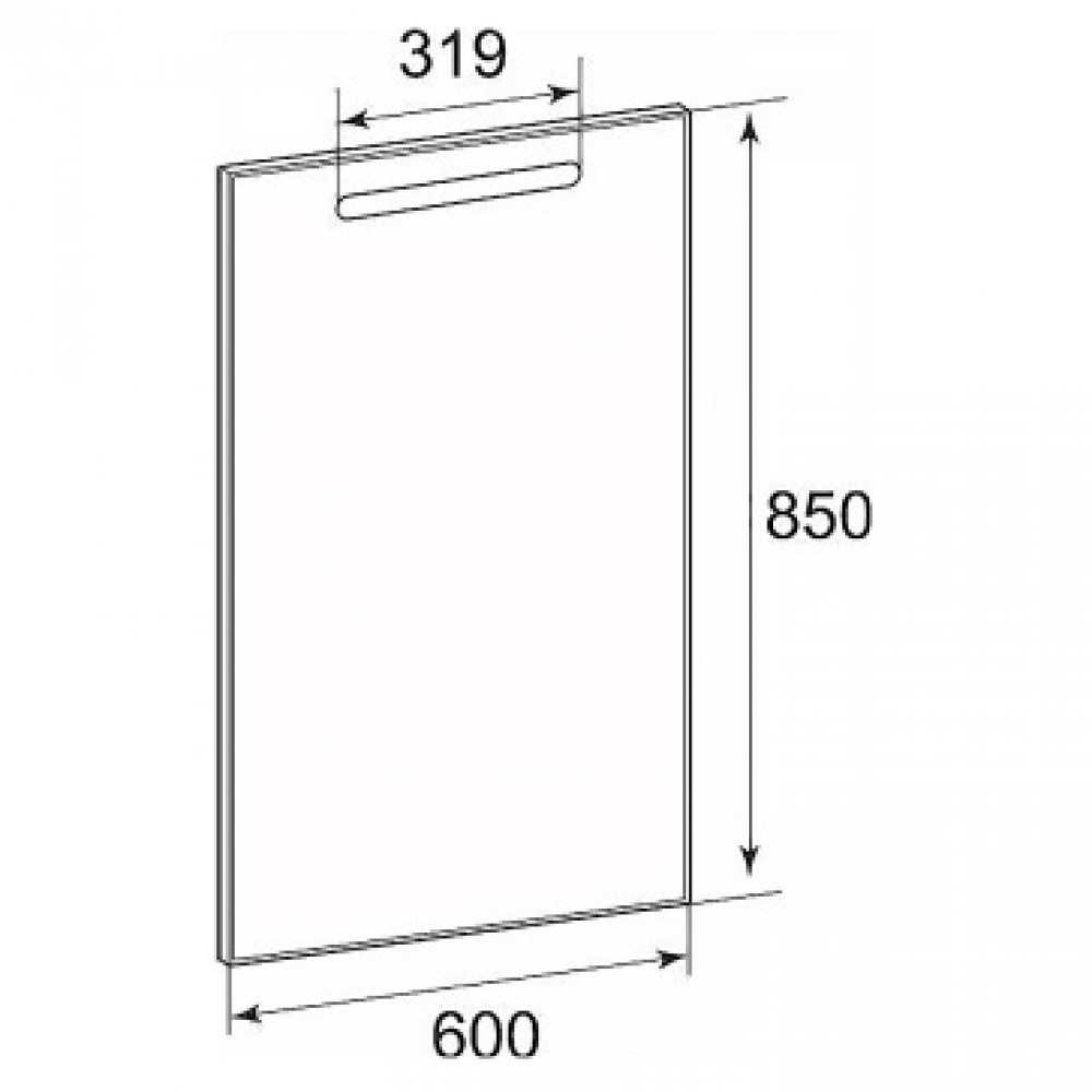 THE GAP ORIGINAL Зеркало  600х850 мм, подсветка, антизапотевание, сенсор (подходит к серии DEBBA)