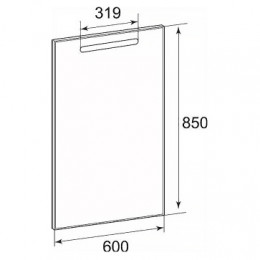 THE GAP ORIGINAL Зеркало  600х850 мм, подсветка, антизапотевание, сенсор (подходит к серии DEBBA)