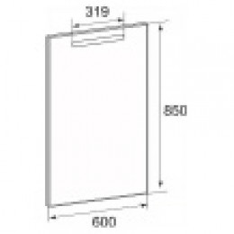 THE GAP ORIGINAL Зеркало  600х850 мм, подсветка, антизапотевание, сенсор (подходит к серии DEBBA)