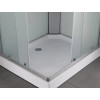 Душевая кабина CS-5180-13R F, 100*80*215 низкая, белая, прямоугольная, стекло 4мм, поддон 13 см