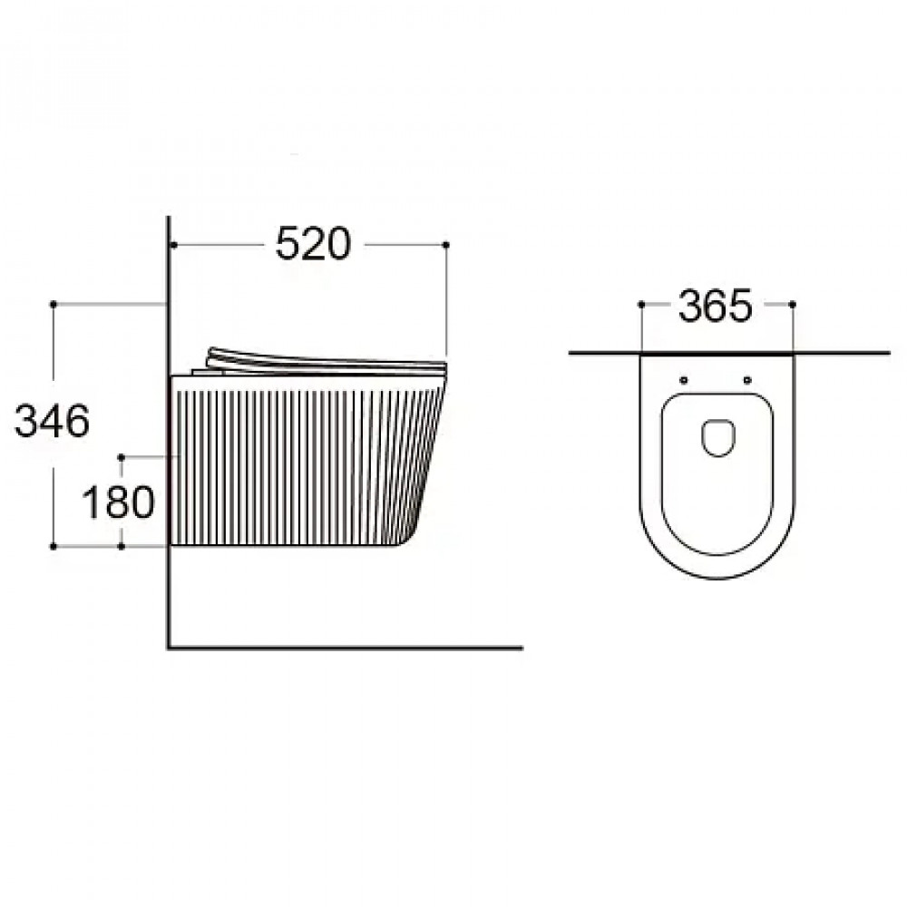 Azario STILL  AZ-1909T  ТОРНАДО (СКРЫТОЕ КРЕПЛЕНИЕ) подвесной  унитаз в комплекте с сидением микролифт 520*365*346mm