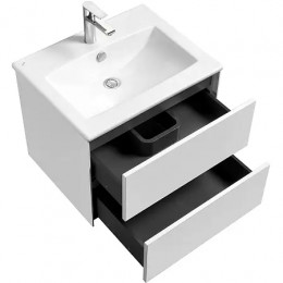 Сохо 60 Тумба Белый глянец (БЕЗ УМЫВАЛЬНИКА"Элина-60")