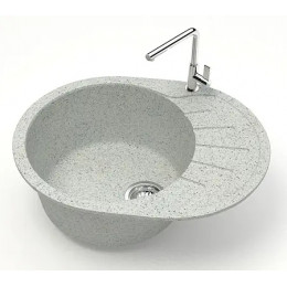 AZARIO кухонная мойка Light (575х440х215) Светло серая (сифон + герметик)