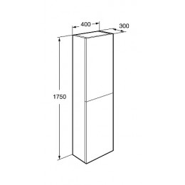 Ona Шкаф - колонна 1750, зеленый матовый