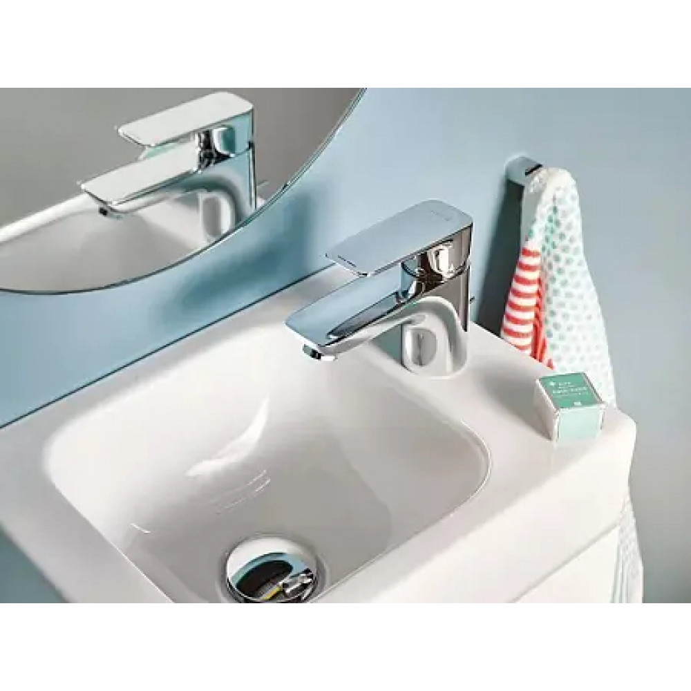 KLUDI PURE&STYLE Однорычажный смеситель на умывальник 75, c донным клапаном, арт. 403820575