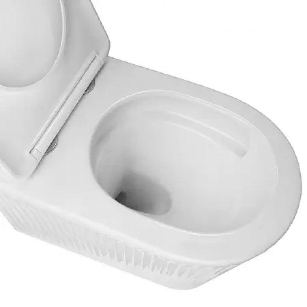 Azario STILL  AZ-1909T  ТОРНАДО (СКРЫТОЕ КРЕПЛЕНИЕ) подвесной  унитаз в комплекте с сидением микролифт 520*365*346mm