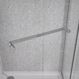 AZ-L47-90-CH-CL Душевое ограждение MONAKO SQS-90х90х195-CH-CL, прозрачное стекло 6 мм, профиль хром