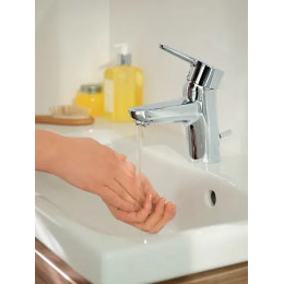 B9914AA CONNECT BLUE Смеситель для умывальника под 1 отверстие, система монтажа EASY-FIX (облегченный монтаж)