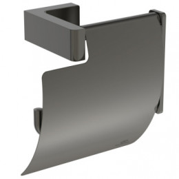 CONCA Держатель для туалетной бумаги с крышкой, квадратный дизайн Magnetic Grey (Магнит)