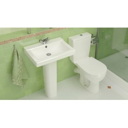 Умывальник Орион с переливом бел. 565 * 428