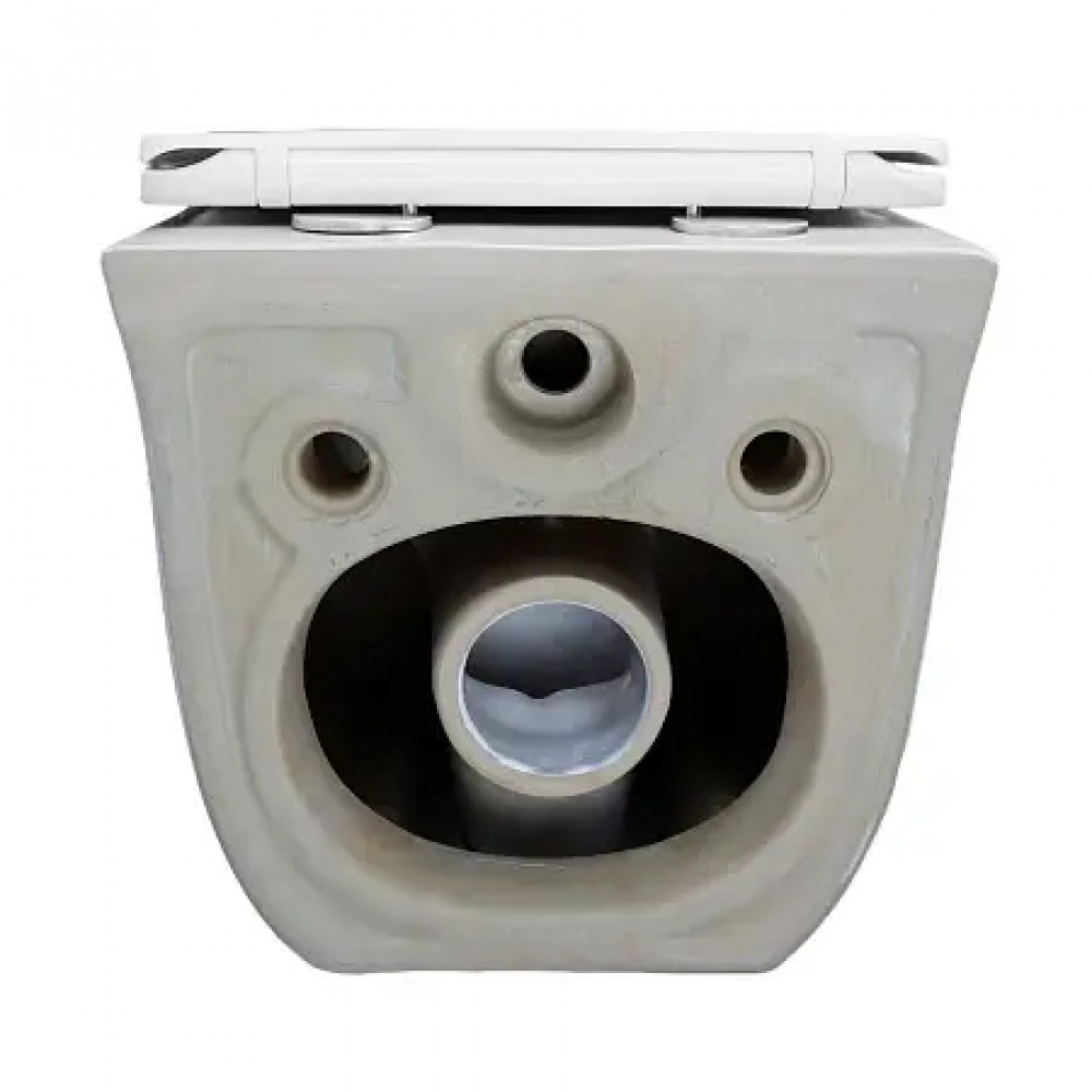 Azario LISTA  AZ-1177T  ТОРНАДО (СКРЫТОЕ КРЕПЛЕНИЕ) подвесной  унитаз в комплекте с сидением микролиan 490*365*340mm