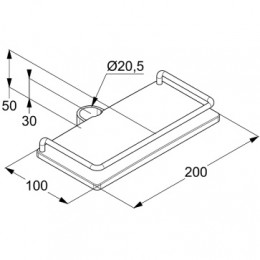 KLUDI COCKPIT Полка для KLUDI COCKPIT Explorer, арт. 6410110-00