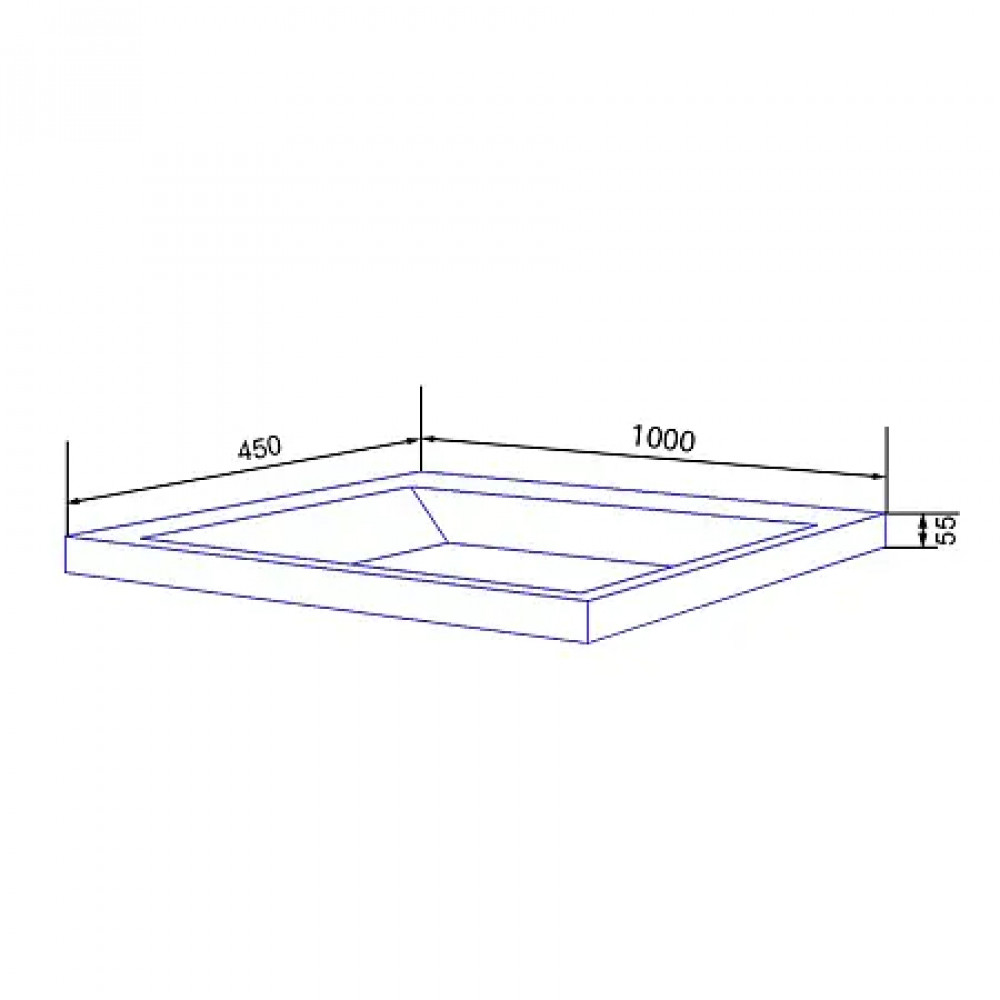 Комплект Тумба ARMARIO 100/2 подвесная БЕЛЫЙ ГЛЯНЕЦ с раковиной CLASSIK 100