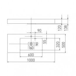 Ричмонд 1000 белая РАКОВИНА