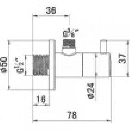 Угловой вентиль, арт. 1584505-00
