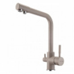 Z_РУАН Смеситель для кухни фильтр серый шелк