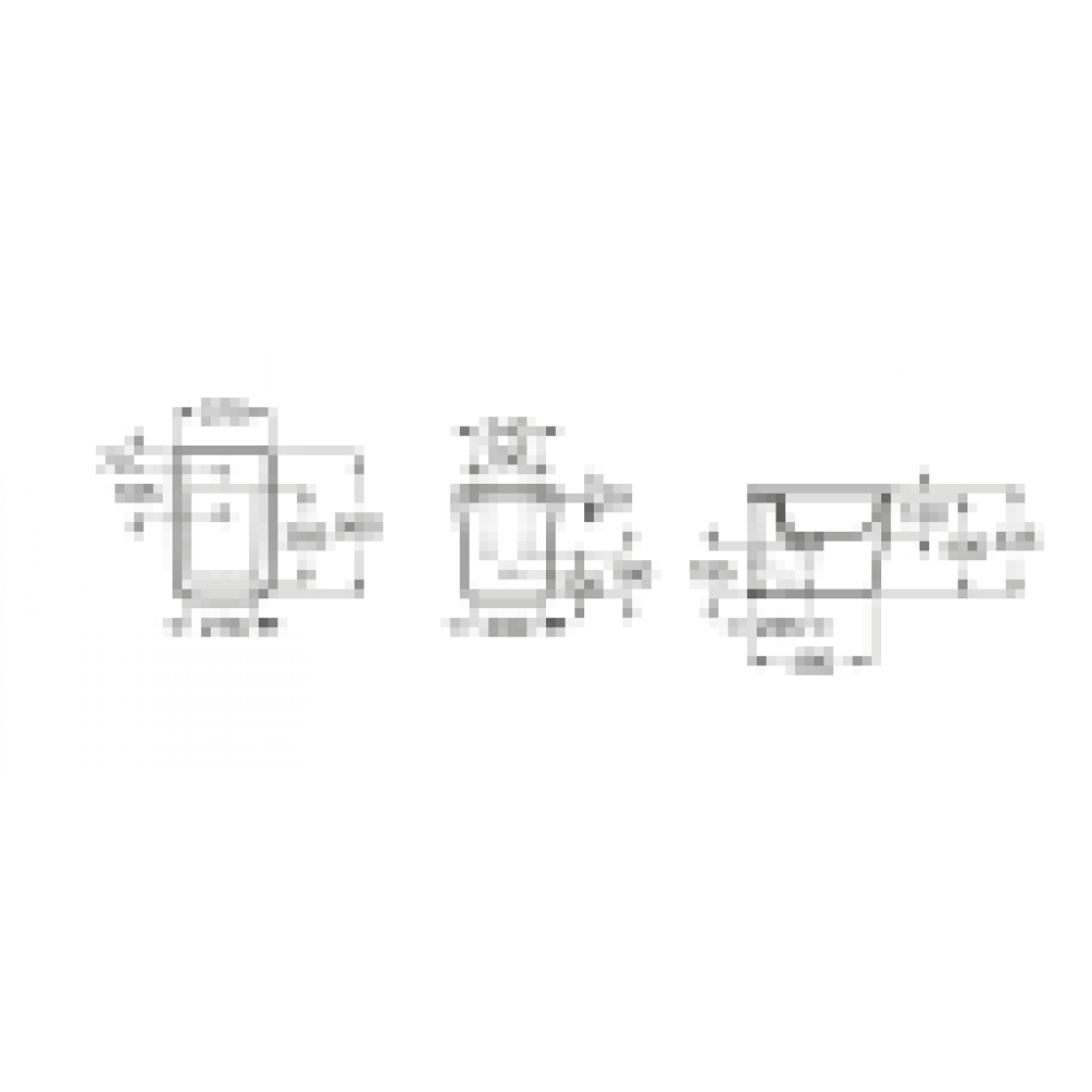 Z_INSPIRA SQUARE Биде напольное, квадратное, 560 мм