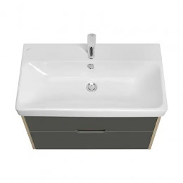 Оливия 80 Тумба Грей/Дуб Ойстер (БЕЗ УМЫВАЛЬНИКА "Адриана-80")