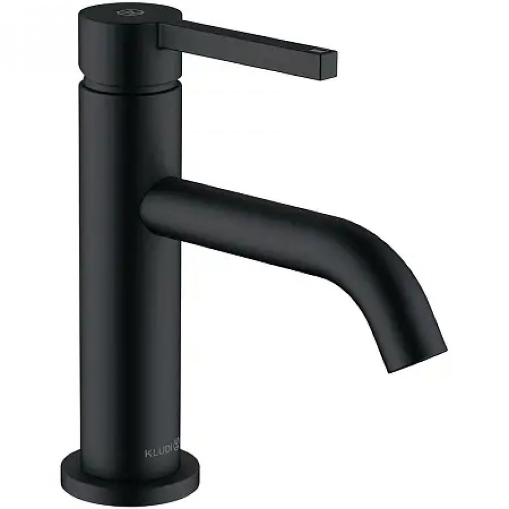 KLUDI NOVA FONTE Pura смес. для умывальника; 75  DN 15; PUSH-OPEN; чёрный мат
