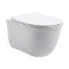 Azario LISTA  AZ-1177T  ТОРНАДО (СКРЫТОЕ КРЕПЛЕНИЕ) подвесной  унитаз в комплекте с сидением микролиan 490*365*340mm
