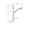 27724000 Croma 100 Душевой набор Croma 100 1jet/Unica'C 0,90 м, ½’