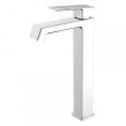 EXQUISITE Смеситель для раковины высокий без донного клапана, хром