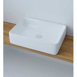 AZ-2195 Раковина накладная. Размер 500*390*140  мм  белая