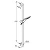 KLUDI FIZZ Душевой гарнитур 1S, 900 мм, белый/хром, арт. 6764091-00