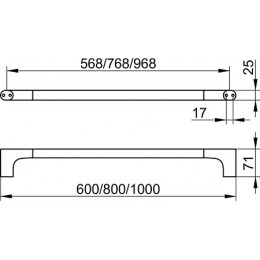 11501010600 Edition 400 Полотенцедержатель 60 см