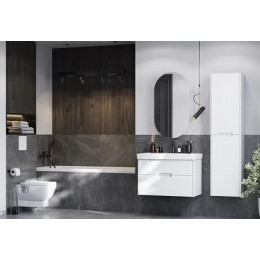 Оливия 80 Тумба Белый матовый (БЕЗ УМЫВАЛЬНИКА "Адриана-80")