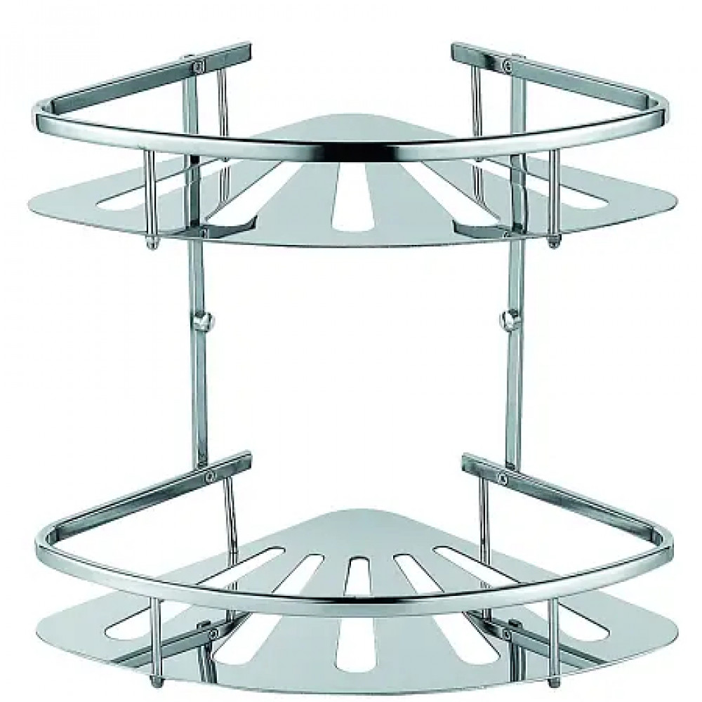 AZ-836-2 Полка угловая двухэтажная, хром