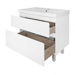 Комплект Тумба Мила 80Н (815*870*470) Напольная с раковиной Tempo 80