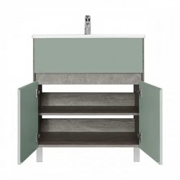 Форест 75 Тумба Дуб Рошелье/Сумеречный голубой (БЕЗ УМЫВАЛЬНИКА ЭЛИНА 75)