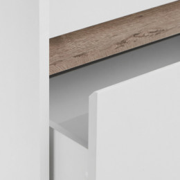 Марти 55 Тумба-умывальник Белый/Дуб Эндгрейн (Умывальник "Адриана-55")