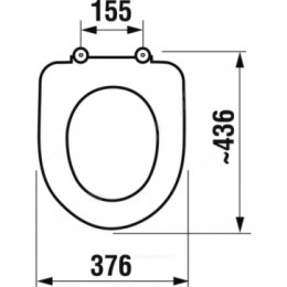 BALTIC Сиденье с крышкой к унитазу