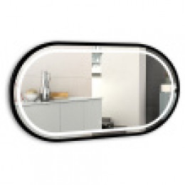 AZARIO зеркало Виола-лофт 500*1000 сенсор выкл, рама пластик, гор-вер