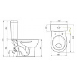 Унитаз-компакт Орион бел.
