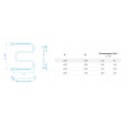 Полотенцесушитель Вид 38 (1") М-образный 60*50 (некомплект)