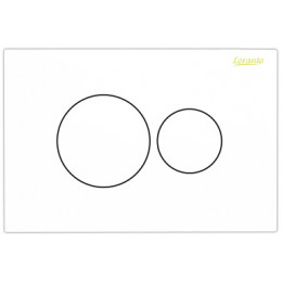 Loranto Кнопка для инсталляции круглая белый глянец