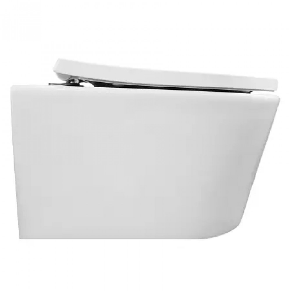 Velo Унитаз подвесной с функцией торнадо, с сиденьем микролифт, дюропласт. 490*360*360mm (1 место)