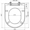 Сиденье для унитаза Uni  Chrome 02A белое