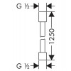28282800 AXOR Starck Душевой шланг с металлическим эффектом, 1,25 м