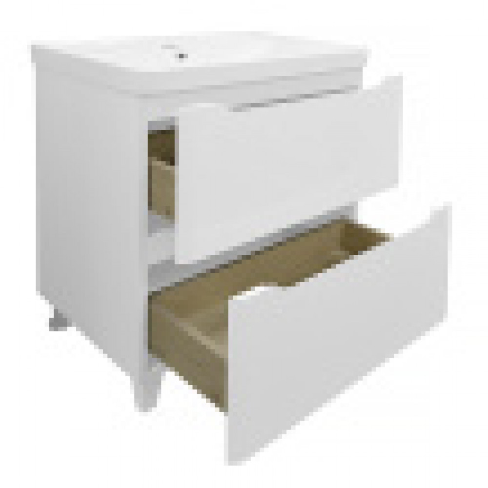 Комплект Тумба LOTOS 70/2 Н (710х475х835) напольная с раковиной Monte 70