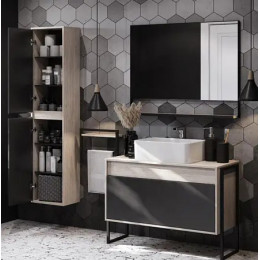 Лофт Урбан Шкаф-Колонна графит\Орегон